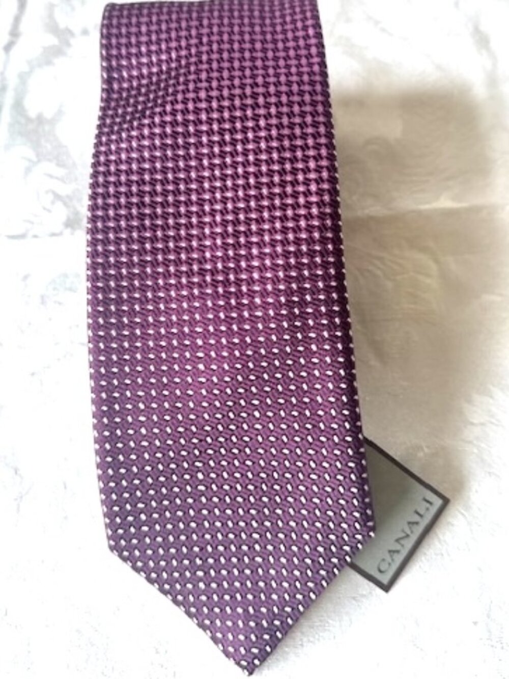 Canali Geometric  Silk Tie